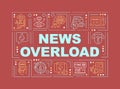 News overload word concepts red banner