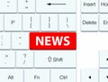 News red keyboard button Royalty Free Stock Photo