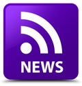 News (RSS icon) purple square button