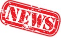 News rubber stamp Royalty Free Stock Photo