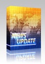 News splash screen box package Royalty Free Stock Photo