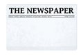 News template - blank newspaper vector