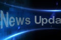 News update on digital screen Royalty Free Stock Photo