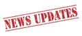 News updates stamp Royalty Free Stock Photo