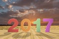 News year 2017 background Royalty Free Stock Photo