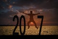 News year 2017 background Royalty Free Stock Photo