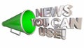 News You Can Use Bullhorn Megaphone Royalty Free Stock Photo