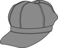 Newsboy cap vector illustration