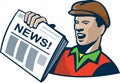 Newsboy Newspaper Delivery Retro