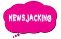 NEWSJACKING text written on a pink thought bubble