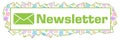 Newsletter Colorful Squares Texture Green Horizontal