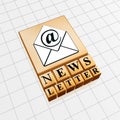 Newsletter concept Royalty Free Stock Photo