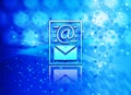 Newsletter document page icon abstract light cyan blue hexagon pattern background Royalty Free Stock Photo