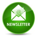 Newsletter elegant green round button