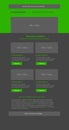 Newsletter green template with business style