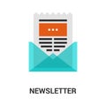 Newsletter icon concept Royalty Free Stock Photo