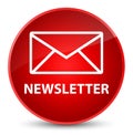 Newsletter elegant red round button