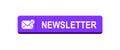 Newsletter mail icon button