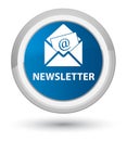 Newsletter prime blue round button Royalty Free Stock Photo