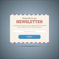 Newsletter subscribe form for web and mobile.