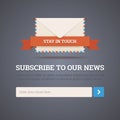 Newsletter template - subscription form.