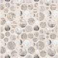 Newspaper collage clippings with mixed text Royalty Free Stock Photo