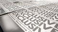 Newspaper Exclusive Press Run End Royalty Free Stock Photo