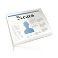 Newspaper, icon Royalty Free Stock Photo