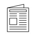 Newspaper Isolated Vector icon that can be easily modified or edited Royalty Free Stock Photo