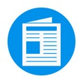Newspaper Isolated Vector icon that can be easily modified or edited Royalty Free Stock Photo