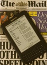 Newspaper on Kindle Electronic E-Reader