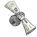 Newspaper lock Royalty Free Stock Photo