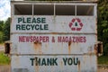 Newspaper and Magazine Recycle Dumpster