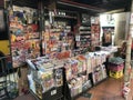 Newspaper and Magazine on-street stall in Hong Kong