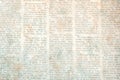 Newspaper with old grunge vintage unreadable paper texture background Royalty Free Stock Photo