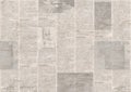 Newspaper with old grunge vintage unreadable paper texture background Royalty Free Stock Photo