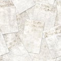 Newspaper old vintage grunge collage texture seamless pattern background