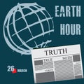 Newspaper page by date - Earth Hour