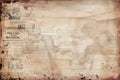 Newspaper paper grunge vintage old aged texture background Royalty Free Stock Photo