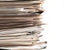 Newspaper pile Royalty Free Stock Photo