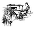 Newspaper printing | Antique Design Illustrations