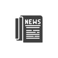 Newspaper publication vector icon