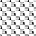 newspaper reader icon in Pattern style