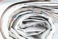 Newspaper roll Royalty Free Stock Photo