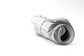 Newspaper Rolled up Isolated on White for News Royalty Free Stock Photo