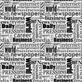 Newspaper seamless Royalty Free Stock Photo