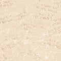 Newspaper seamless pattern with old vintage unreadable paper texture background Royalty Free Stock Photo