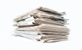 Newspaper stack Royalty Free Stock Photo