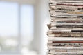 Newspaper Stack Royalty Free Stock Photo