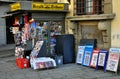 Newspaper stand in Italy